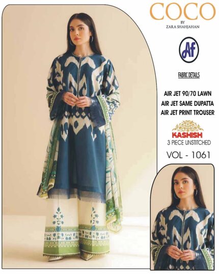 Zara Shahjahan Blue Suit
