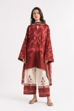 Zara Shahjahan Maroon Lawn Suit
